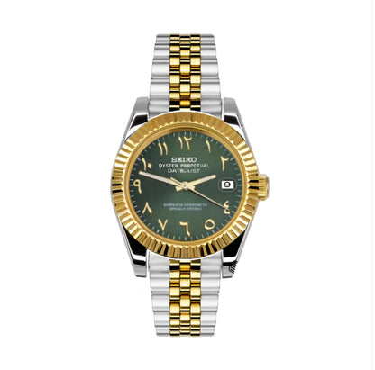 DATEJUST MOD GREEN (TWO TONE)