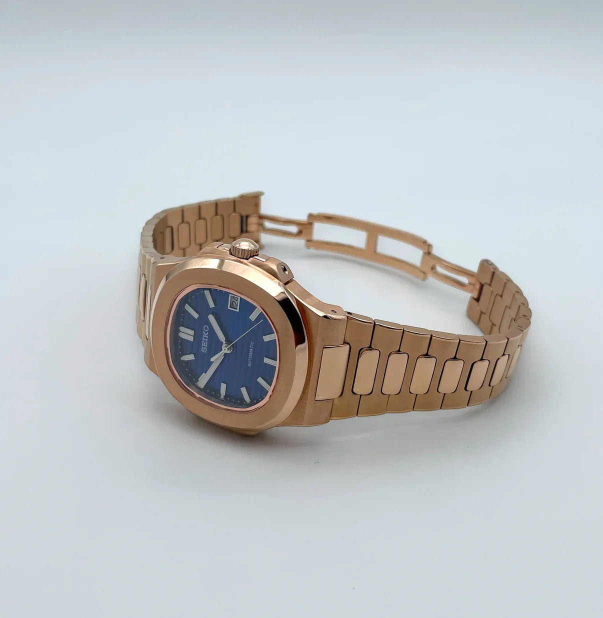 NAUTILUS MOD ROSE GOLD ( BLUE DIAL )