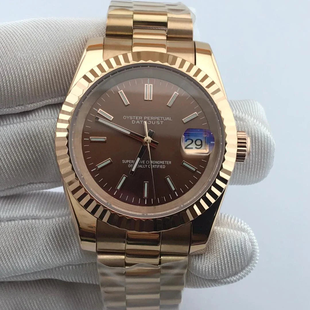 DATEJUST ROSE BORWN DIAL MOD