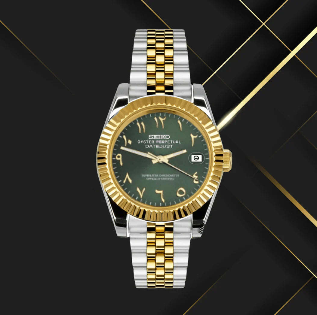 DATEJUST MOD GREEN (TWO TONE)