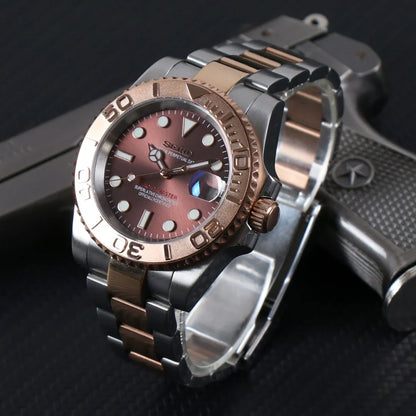 YACHTMASTER TWO TONE ROSE MOD