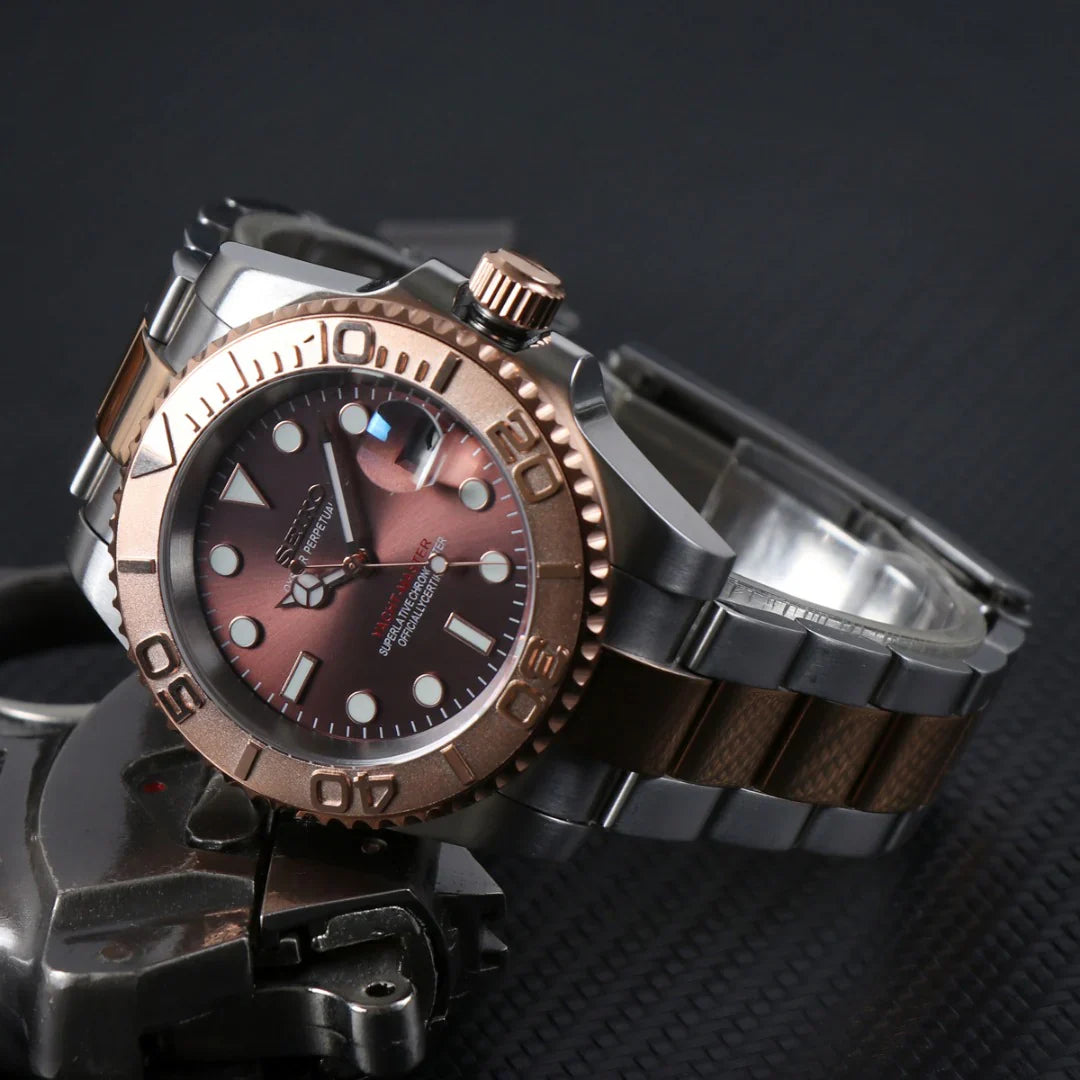 YACHTMASTER TWO TONE ROSE MOD